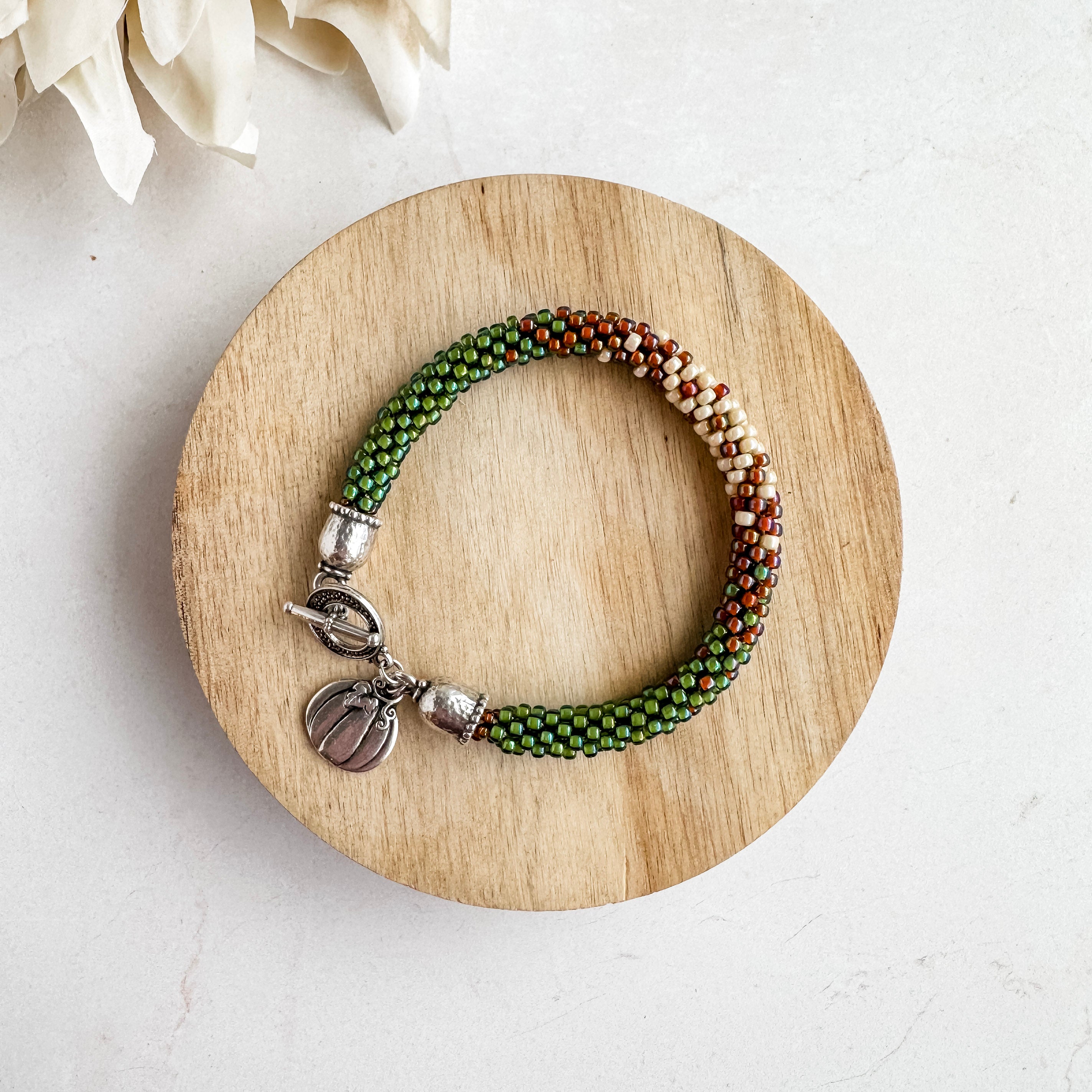 Autumn Ombre Kumihimo Bracelet