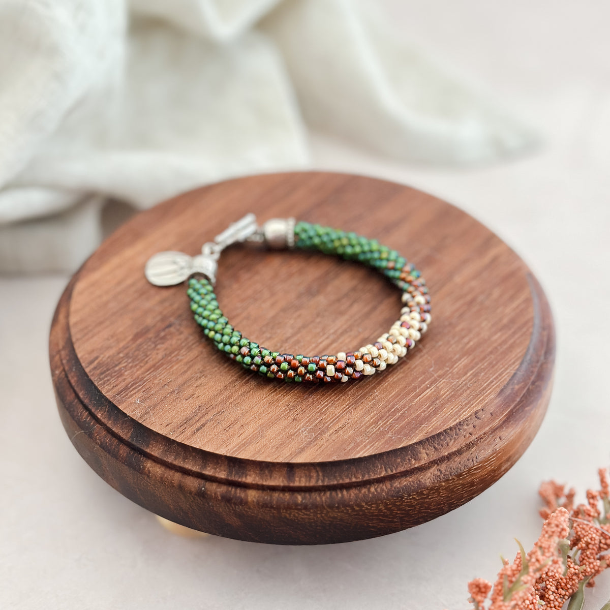 Autumn Ombre Kumihimo Bracelet
