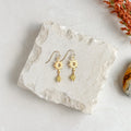 Yellow Opal Sun Earrings