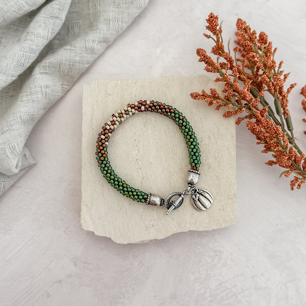 Autumn Ombre Kumihimo Bracelet