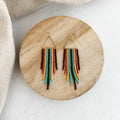 Retro Rainbow Fringe Earrings