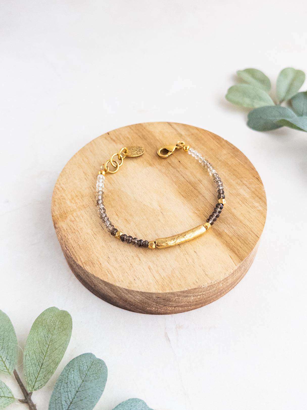 Smokey Topaz Gemstone Bracelet