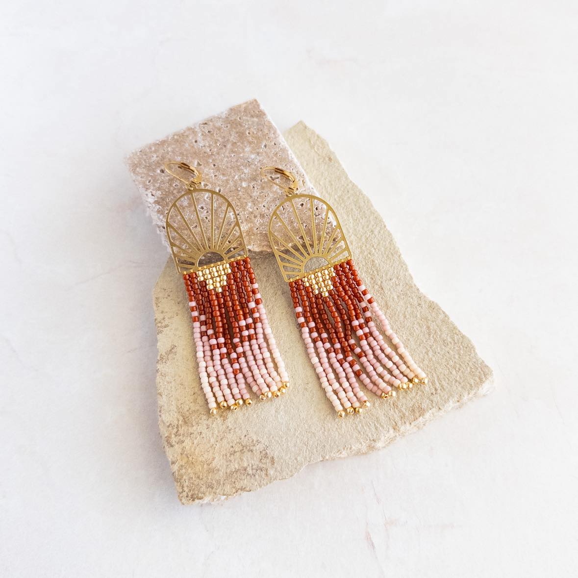 Picasso Sunset Fringe Earrings