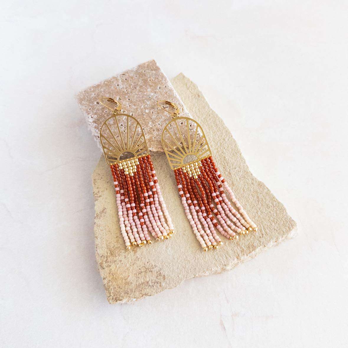 Picasso Sunset Fringe Earrings