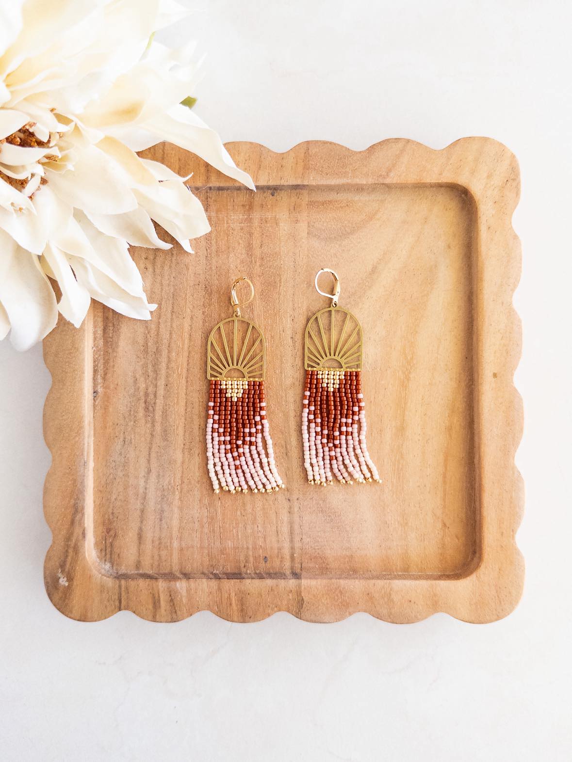 Picasso Sunset Fringe Earrings