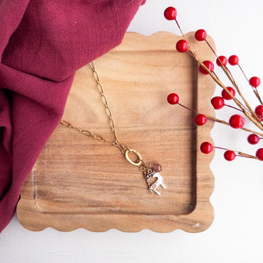 Reindeer Cluster Necklace