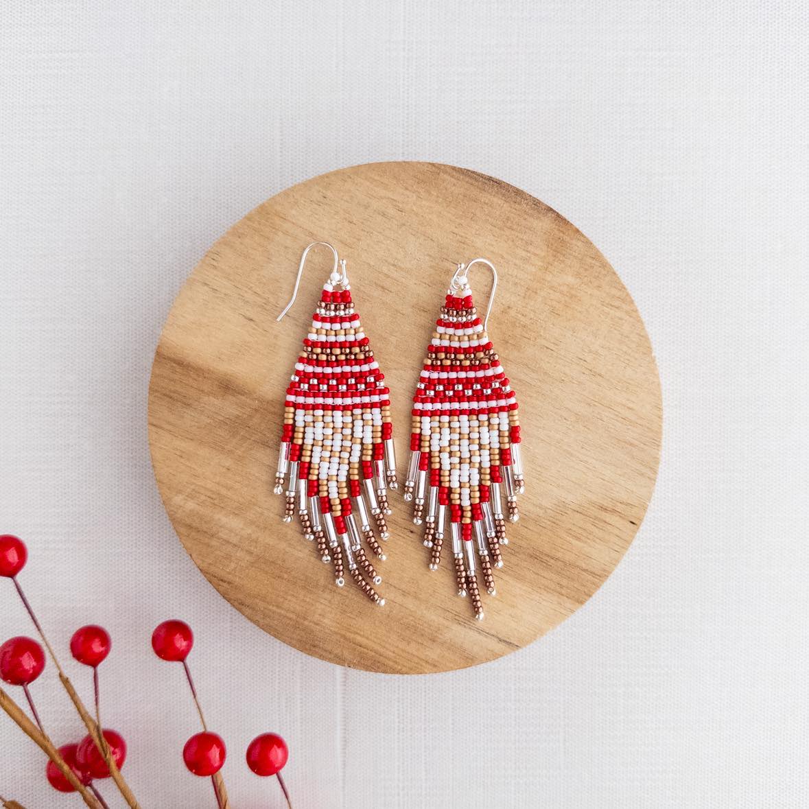 Ugly Sweater Fringe Earrings