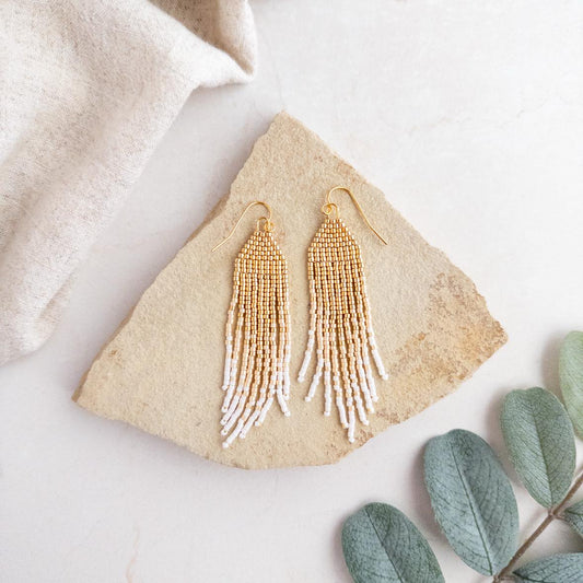 Petite Flirty Fringe Earrings in Gold