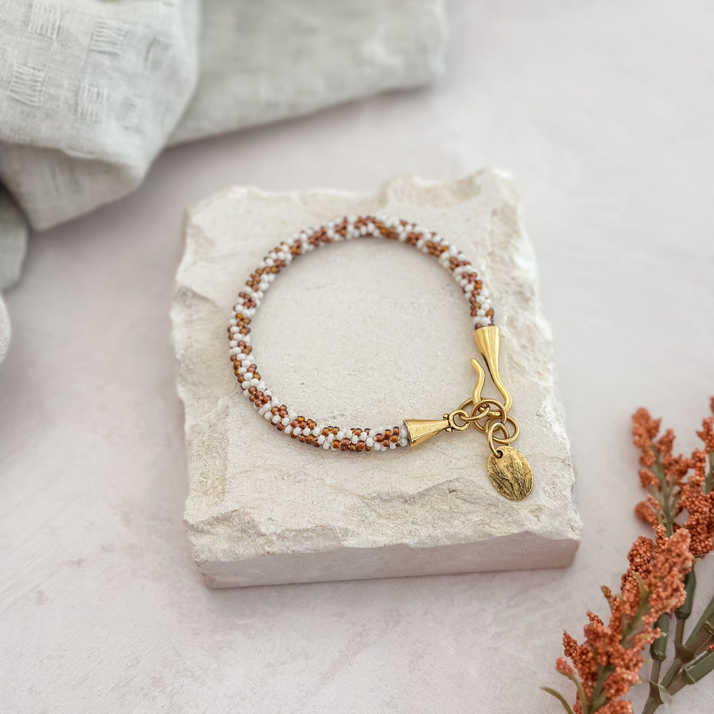 Giraffe Spotted Kumihimo Bracelet