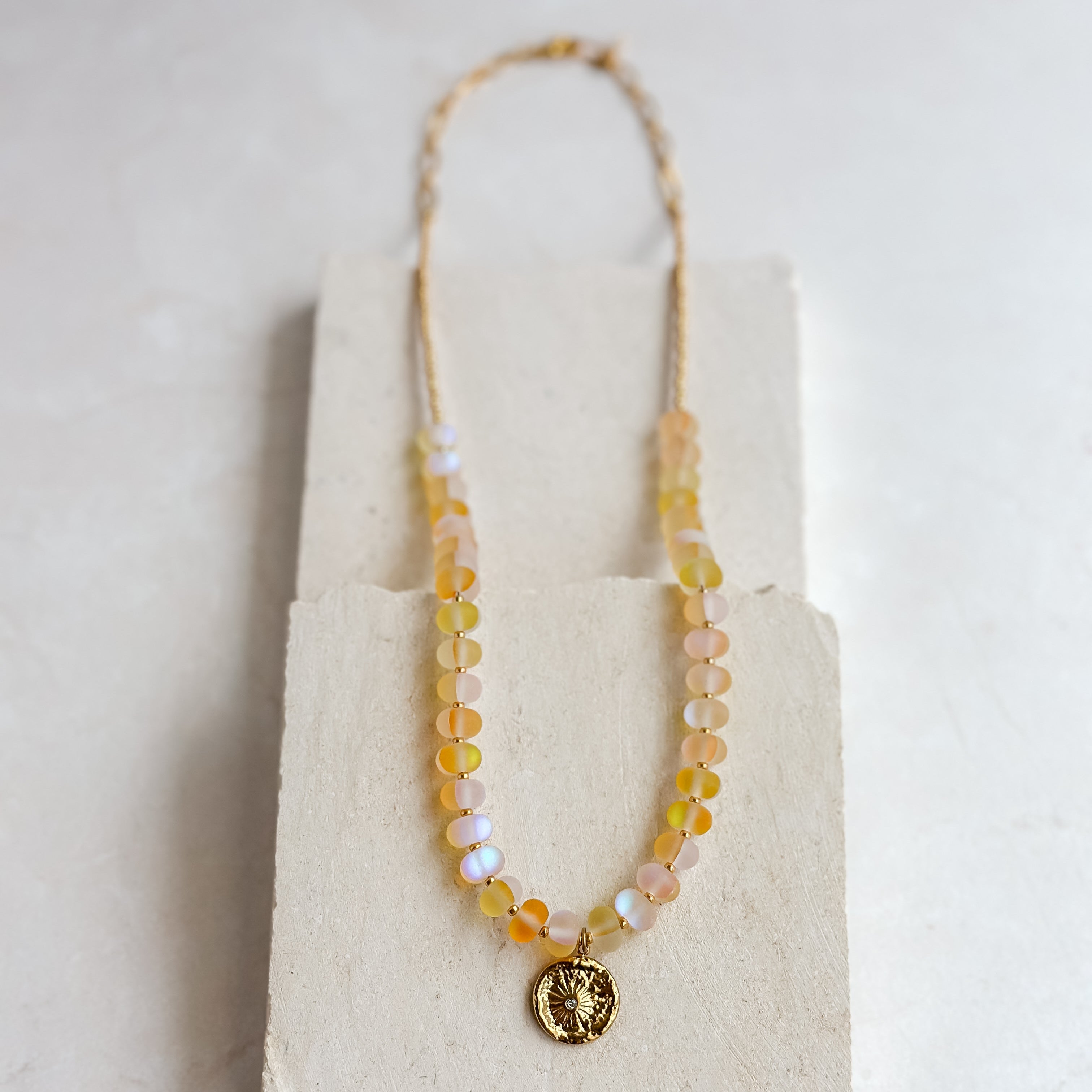 Mermaid Glass Pendant Necklace
