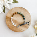 Multi Gemstone Button Bracelet