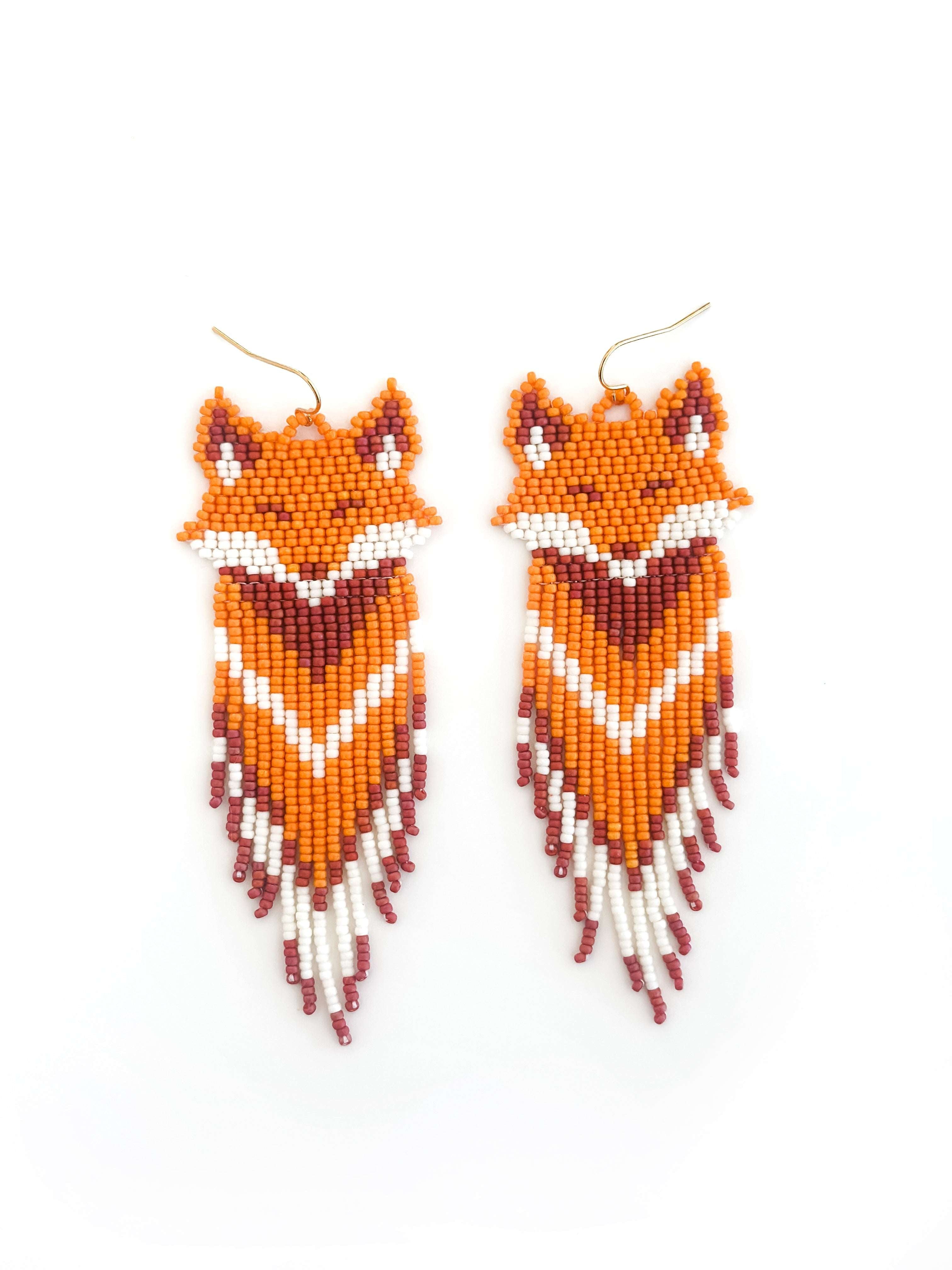 Fox Fringe Earrings