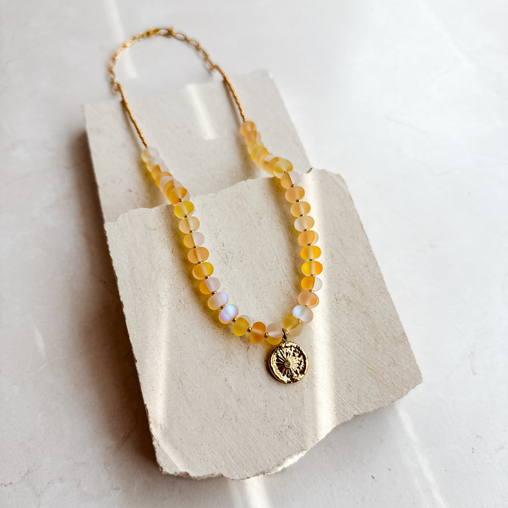 Mermaid Glass Pendant Necklace