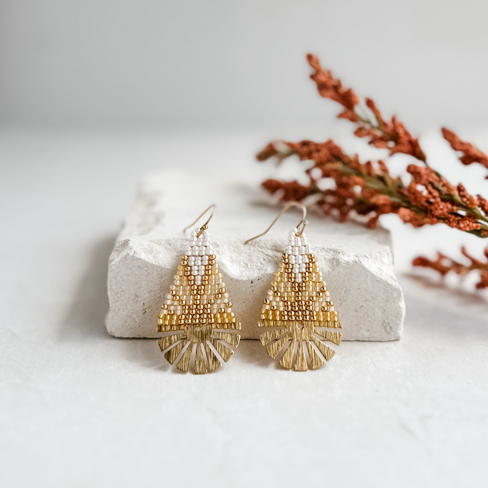 Horizon Sun Ray Earrings