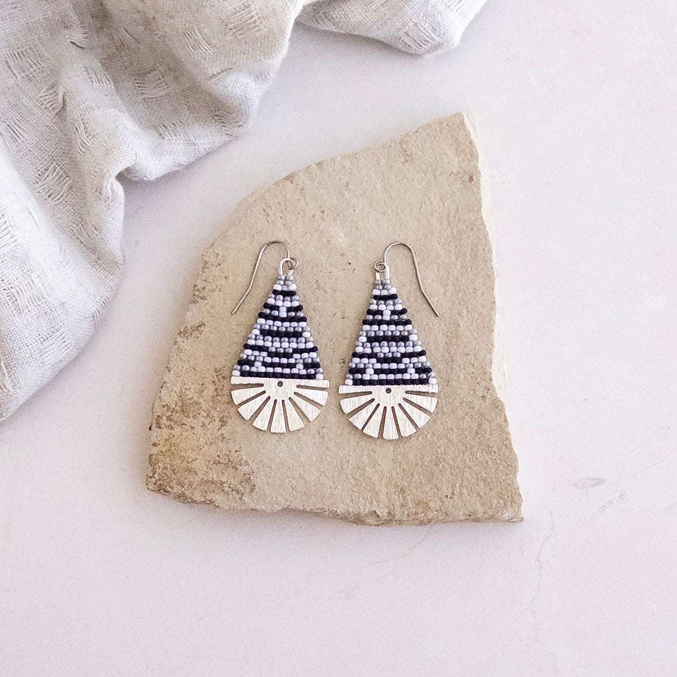 Silver Horizon Earrings