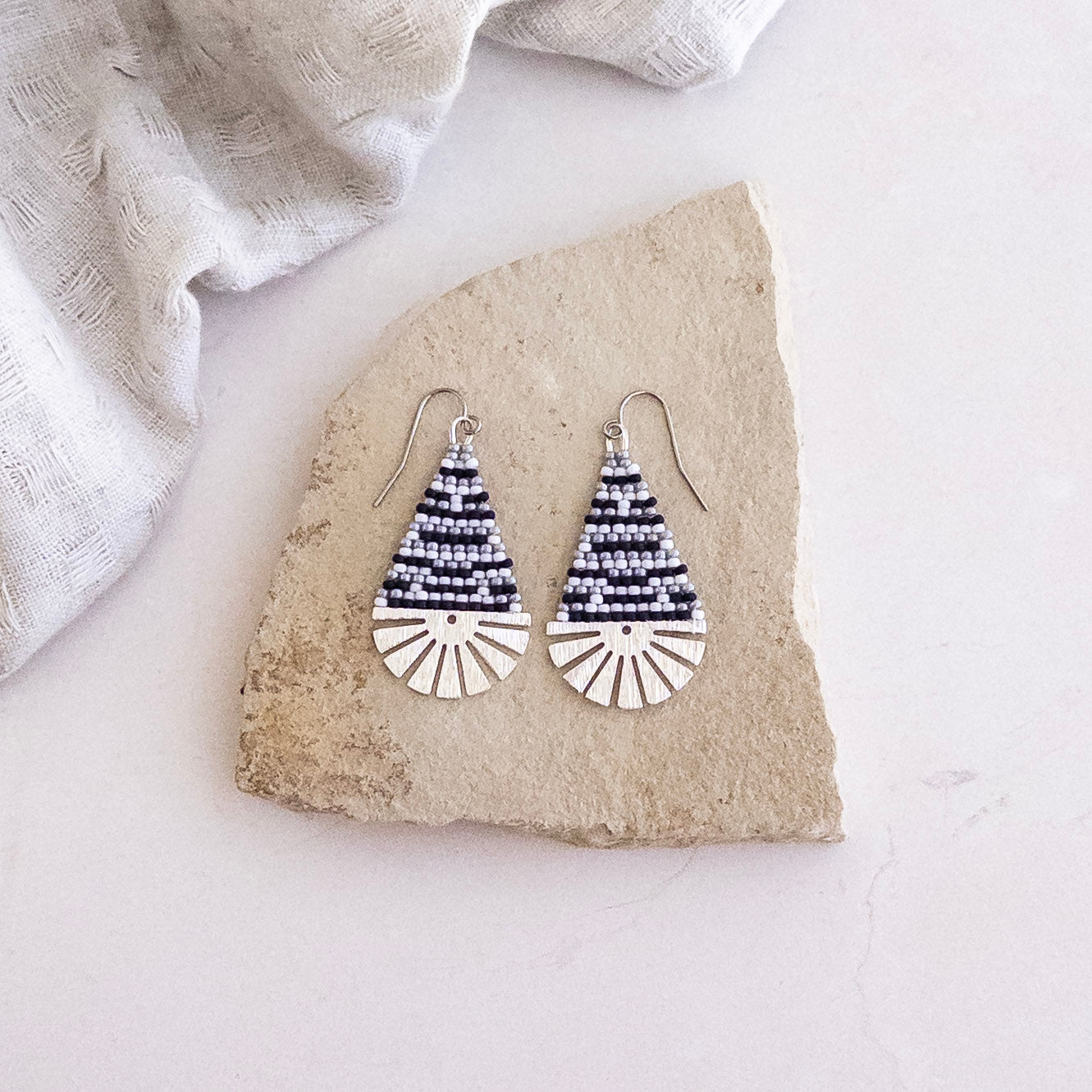 Silver Horizon Earrings