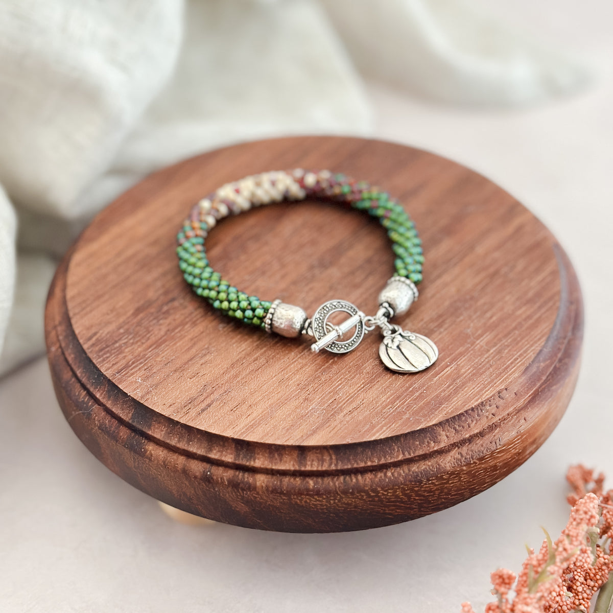 Autumn Ombre Kumihimo Bracelet