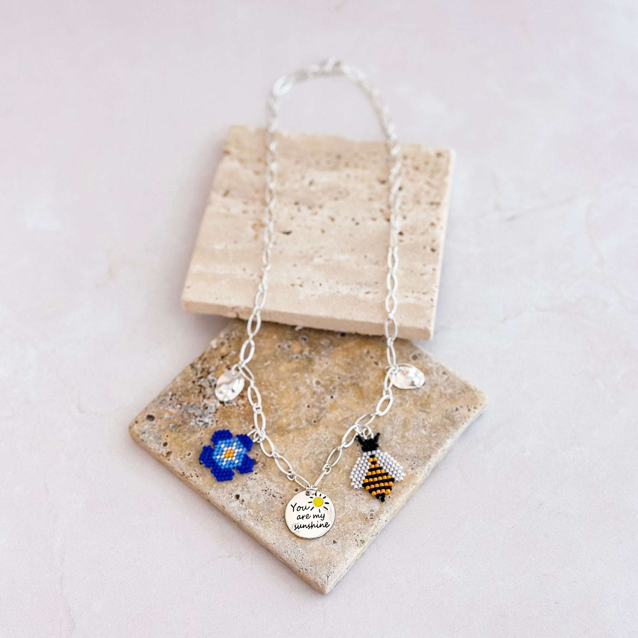 You Are My Sunshine Charm Necklace