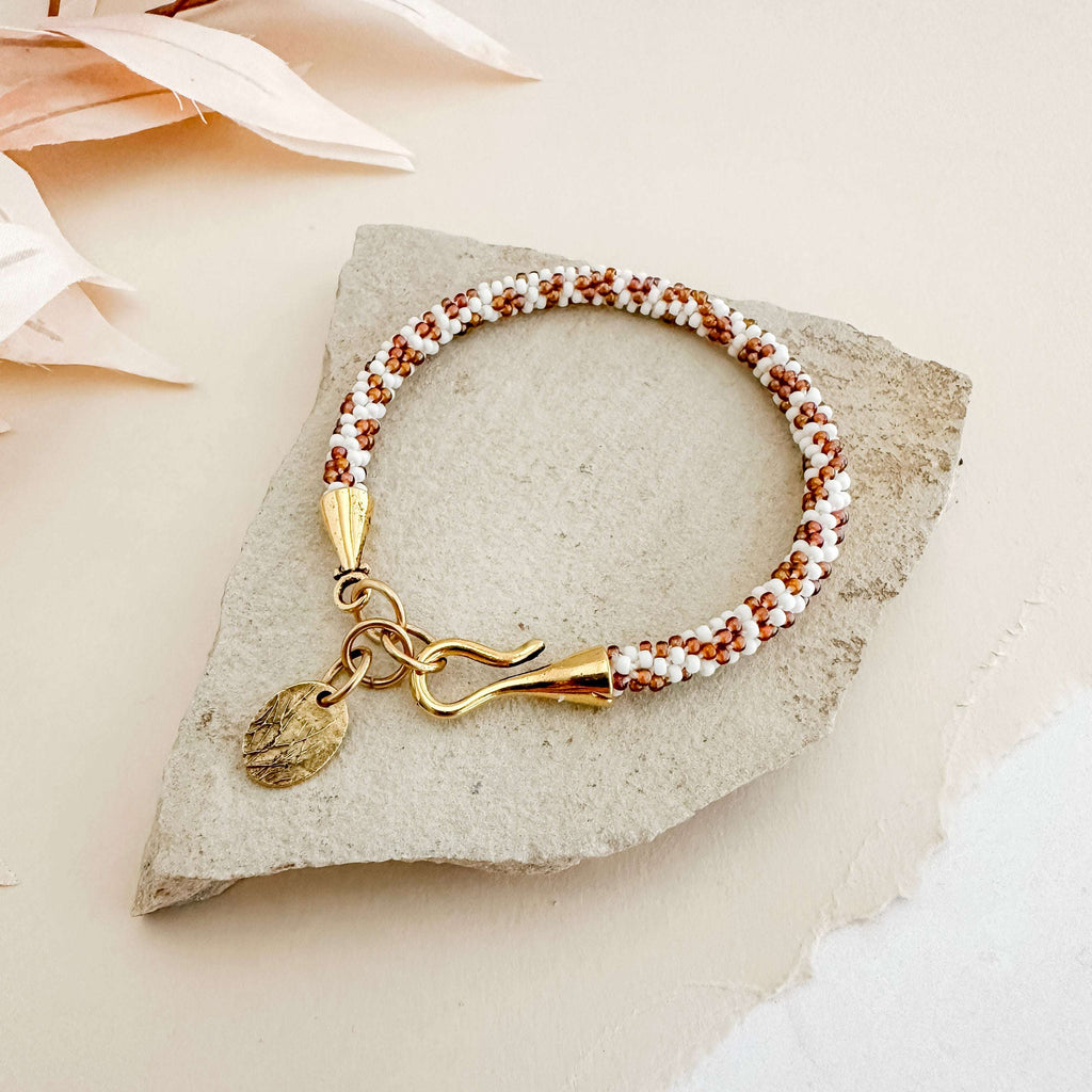 Giraffe Spotted Kumihimo Bracelet