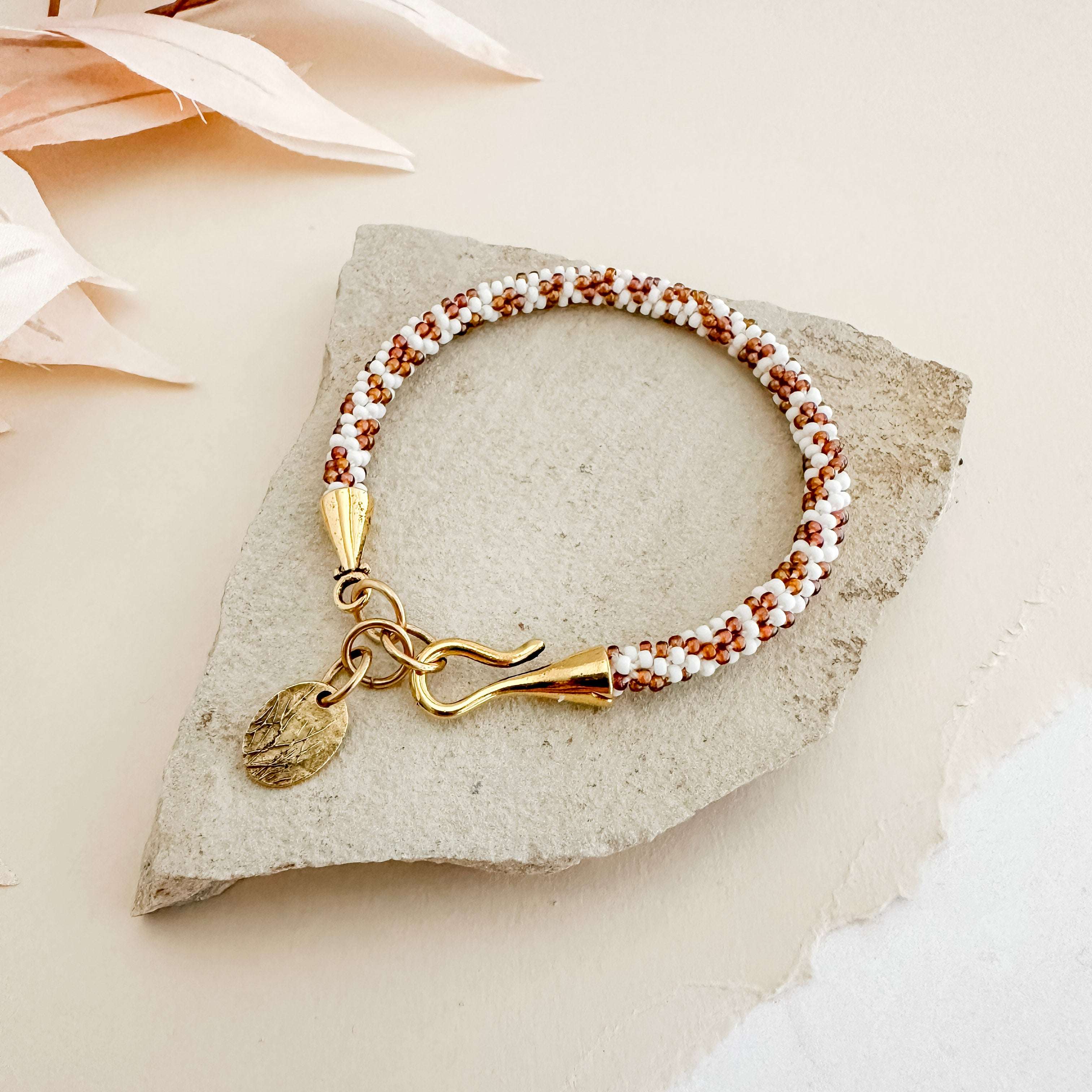 Giraffe Spotted Kumihimo Bracelet