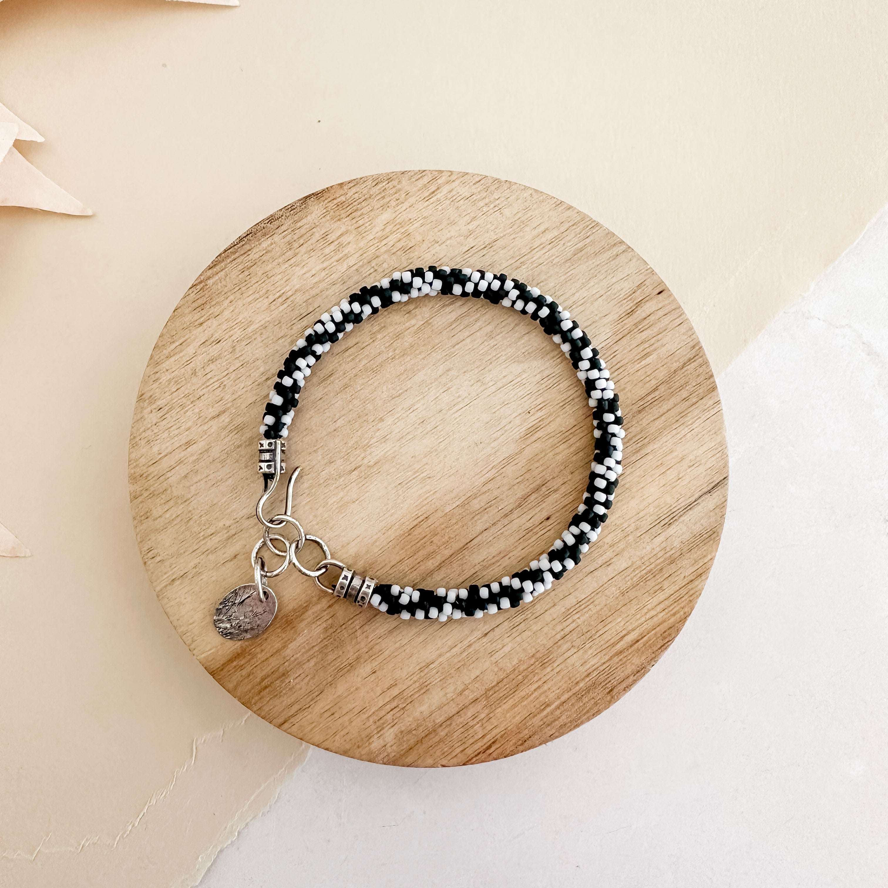 Zebra Kumihimo Bracelet