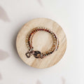 Copper Heart Citrine Gemstone Bracelet