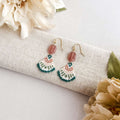 Vintage Gemstone Fan Earrings
