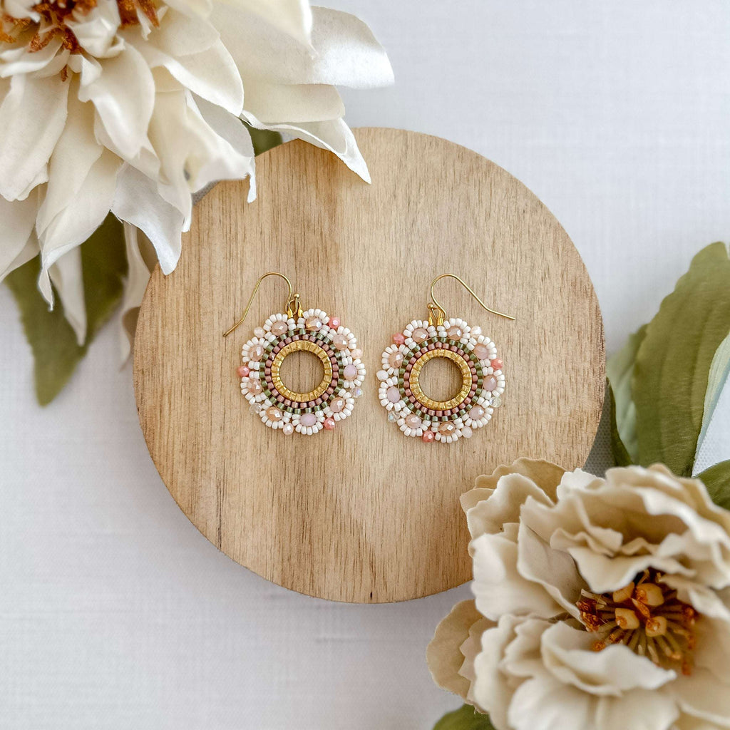 Vintage Spring Flower Earrings