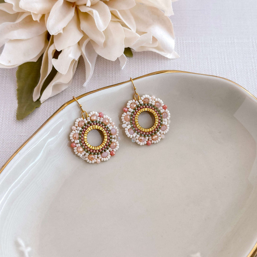 Vintage Spring Flower Earrings