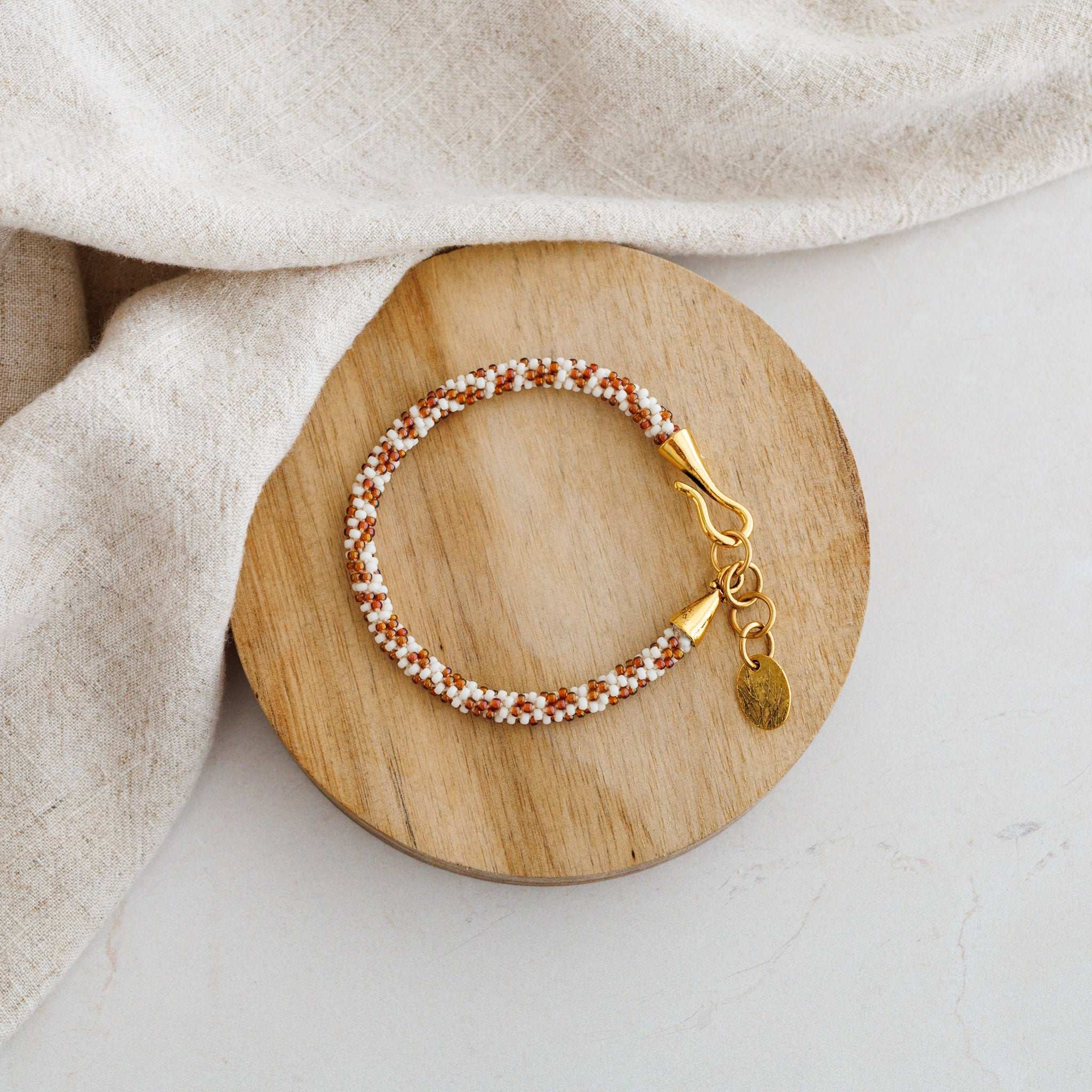 Giraffe Spotted Kumihimo Bracelet