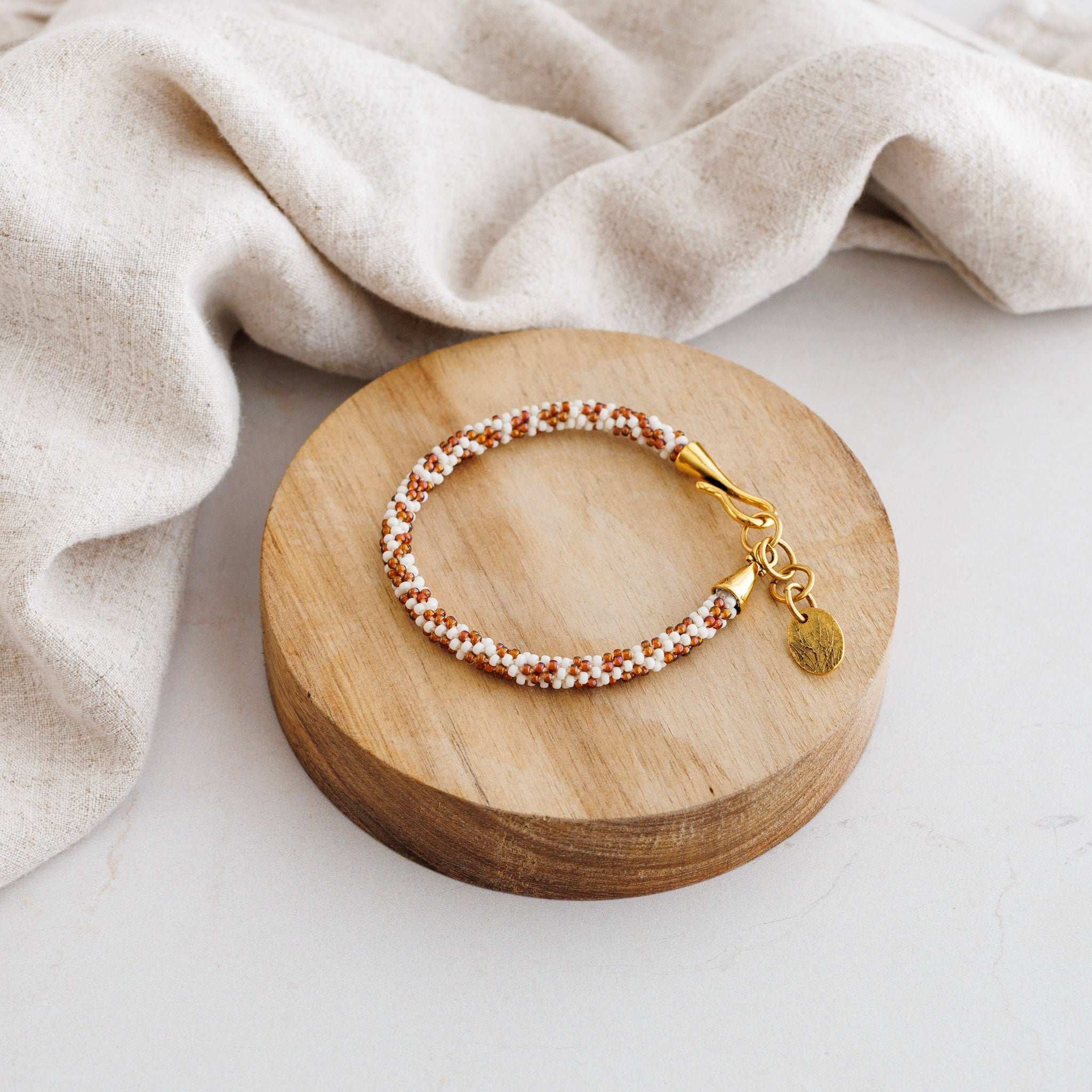 Giraffe Spotted Kumihimo Bracelet