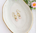 Pink Peonies Earrings