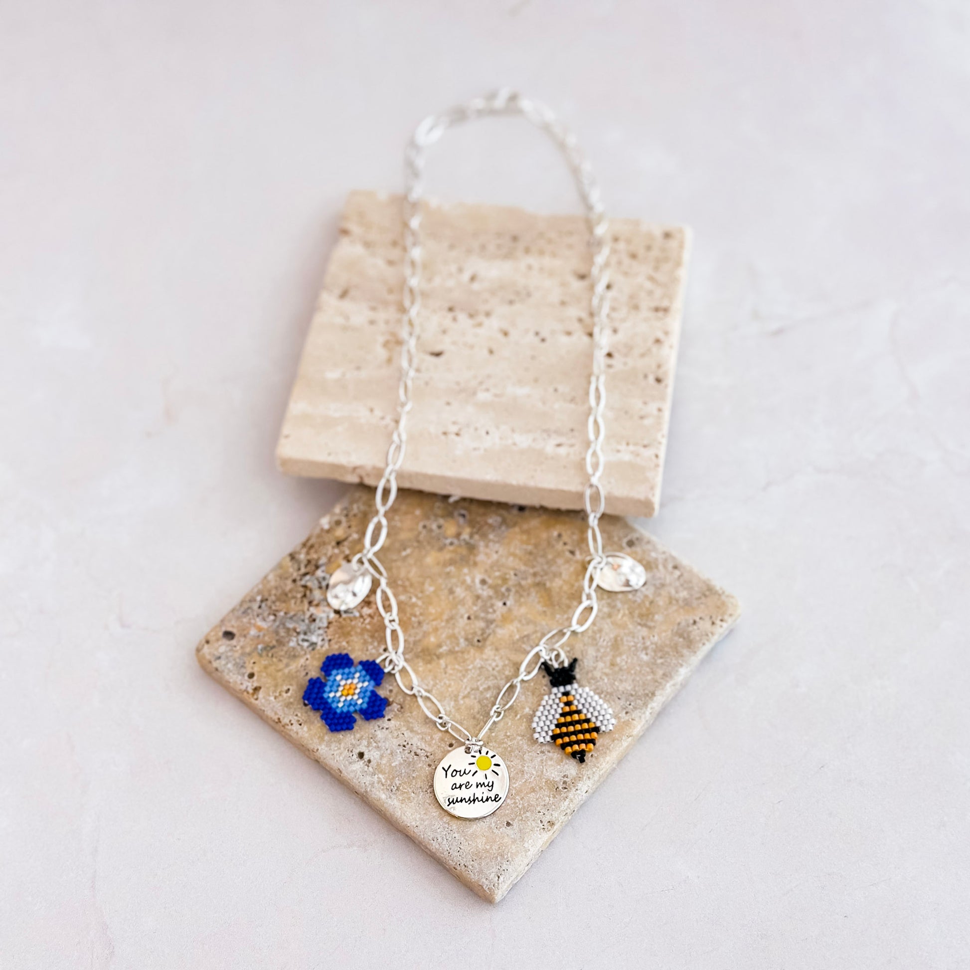 You Are My Sunshine Charm Necklace