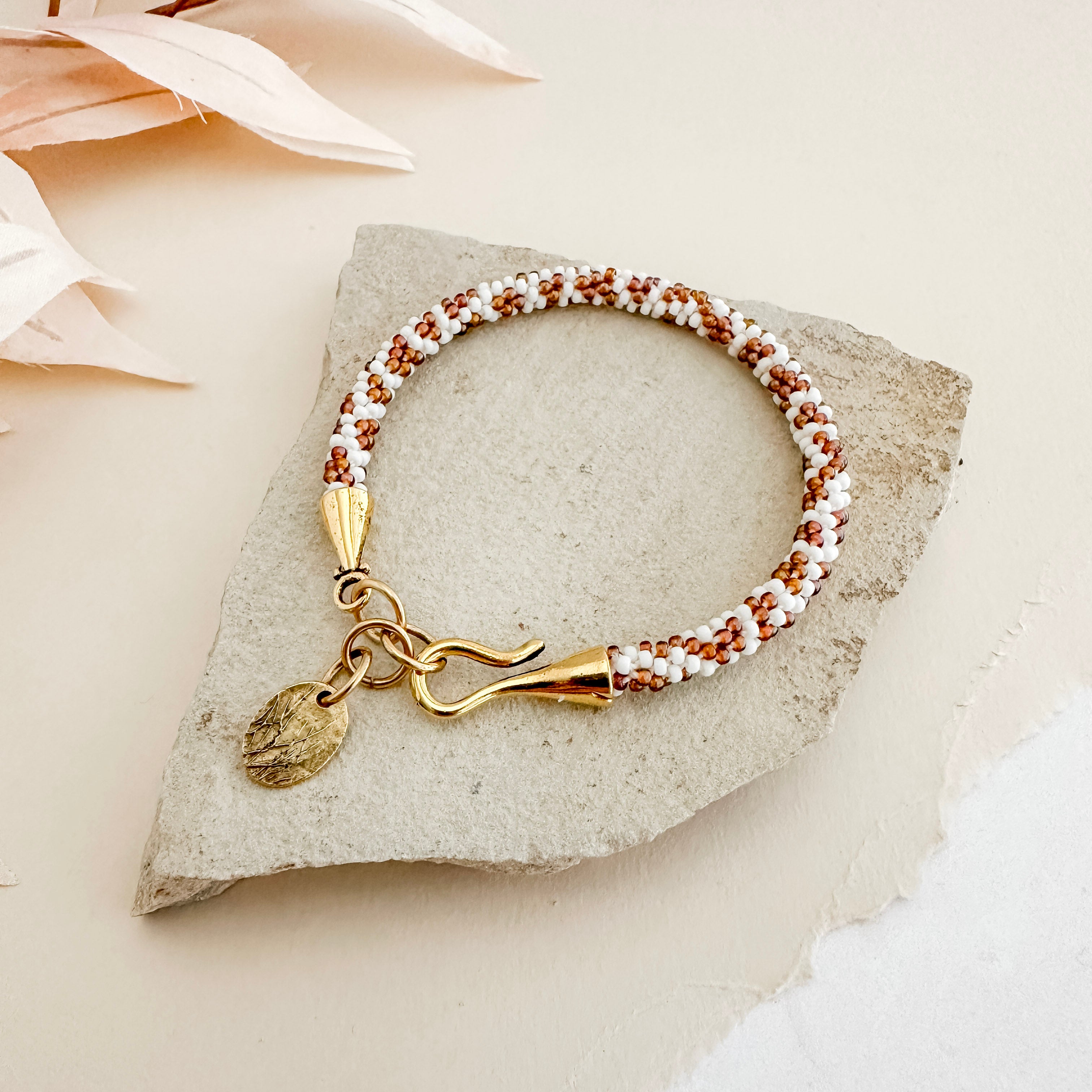 Giraffe Spotted Kumihimo Bracelet