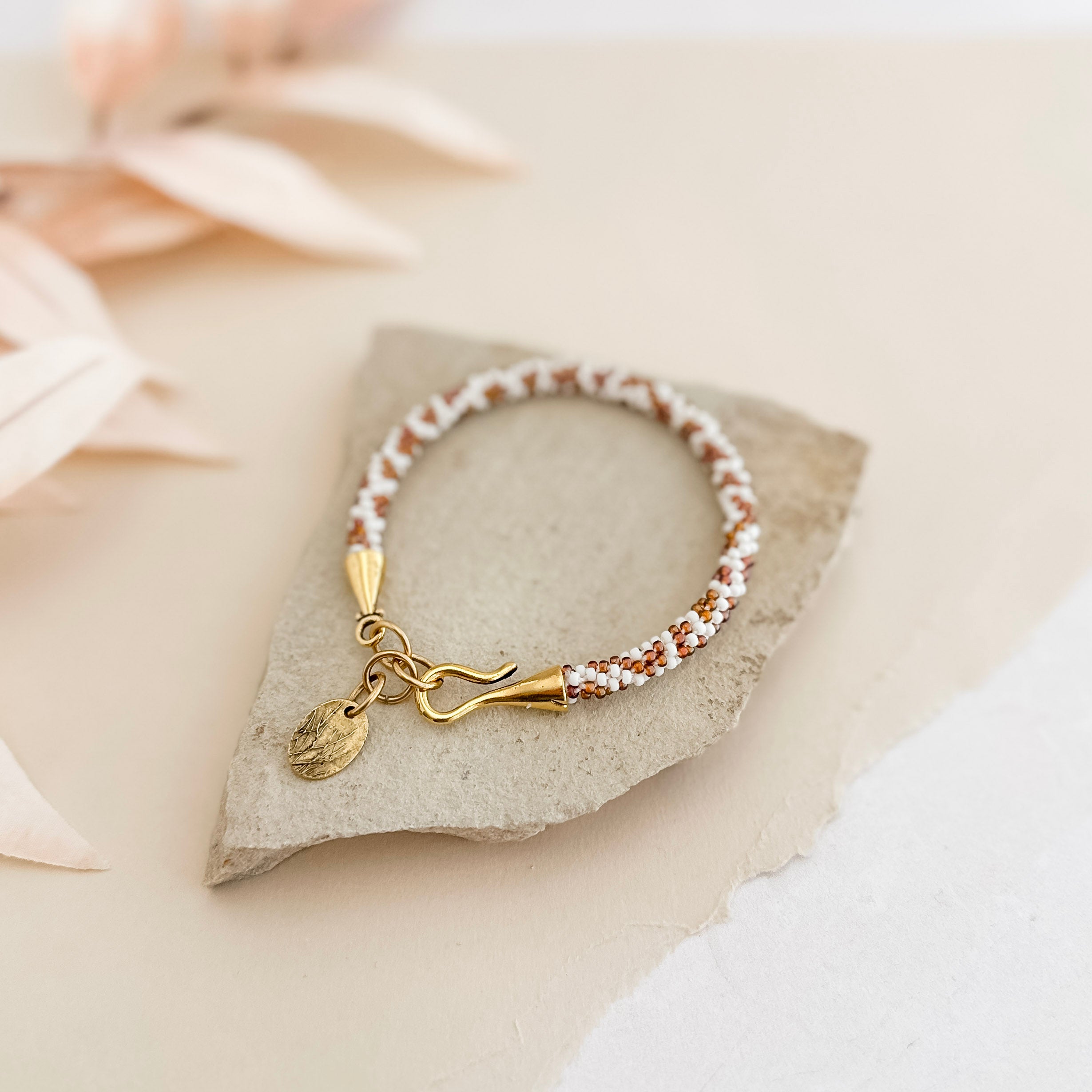 Giraffe Spotted Kumihimo Bracelet