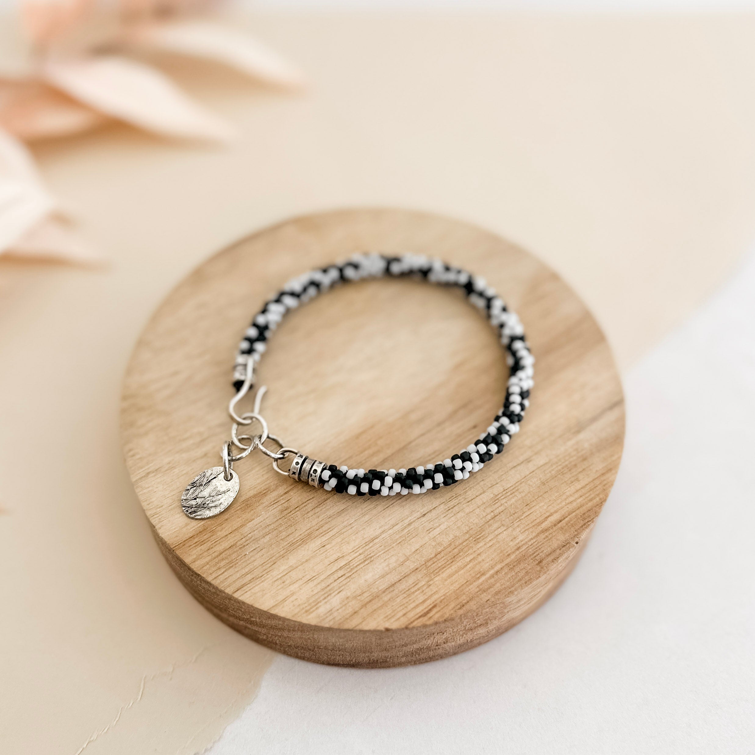 Zebra Kumihimo Bracelet