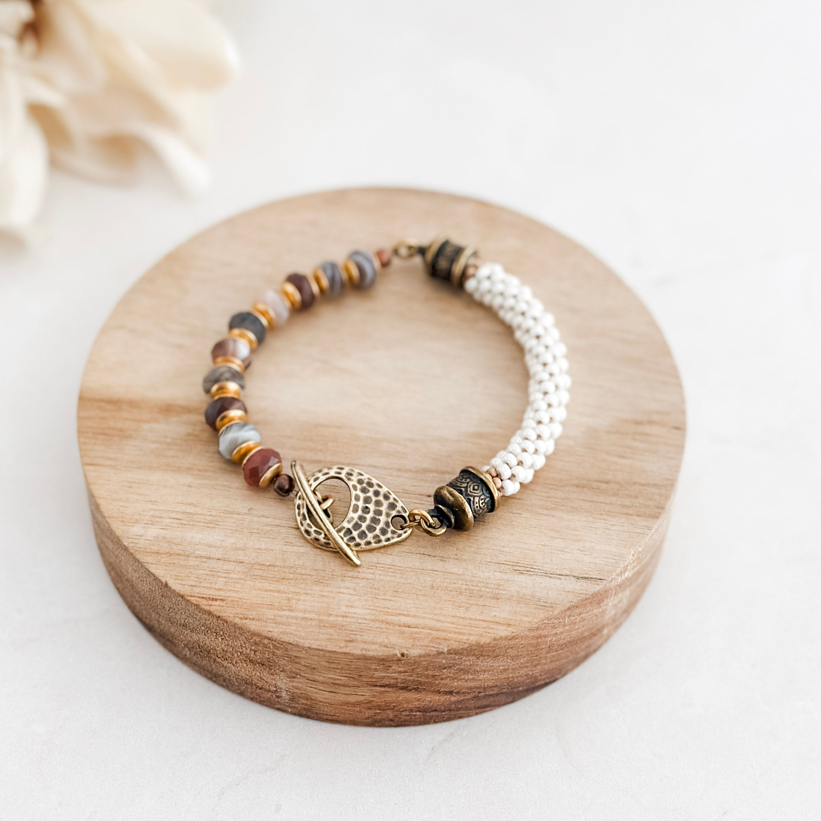 Kumi Botswana Agate Gemstone Bracelet