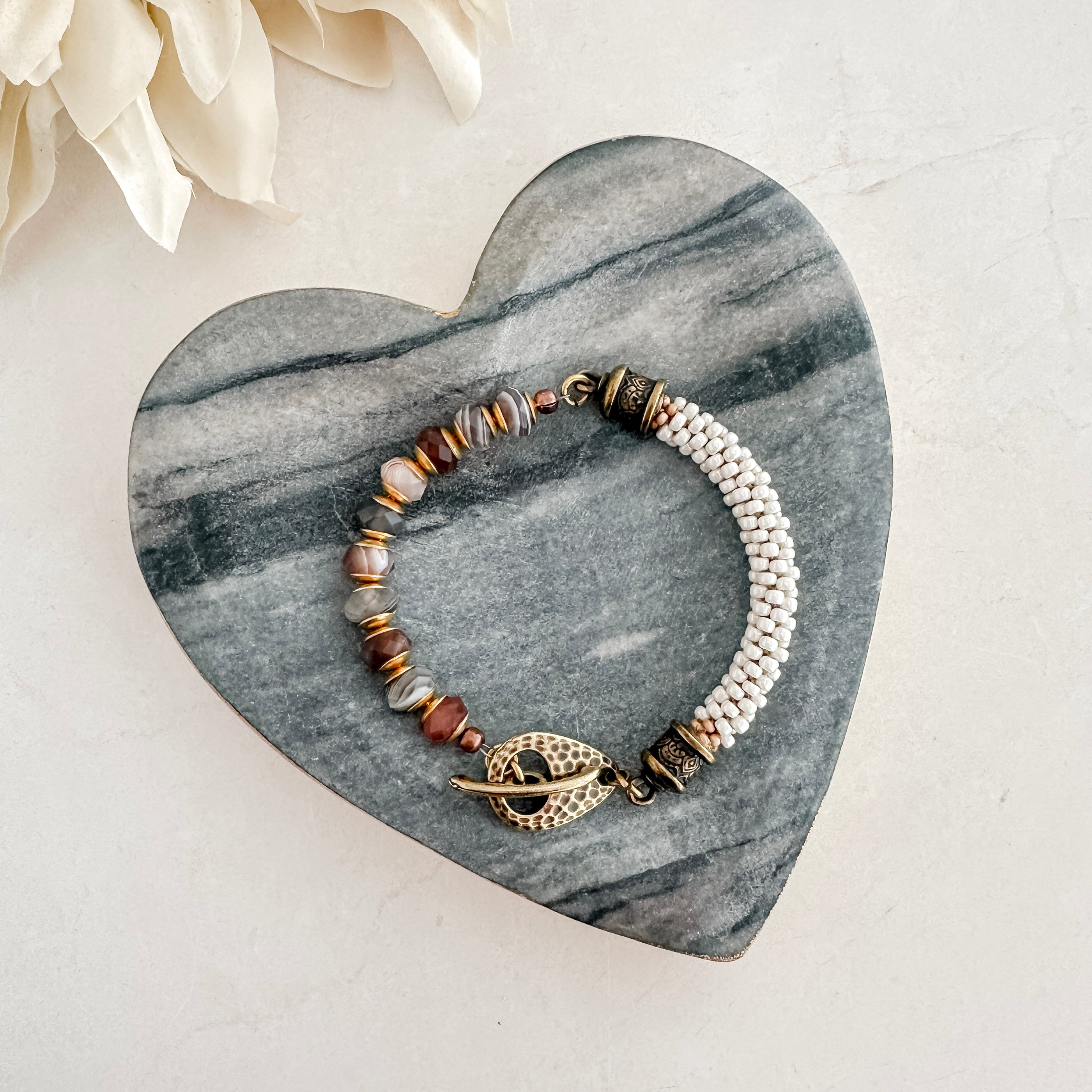 Kumi Botswana Agate Gemstone Bracelet