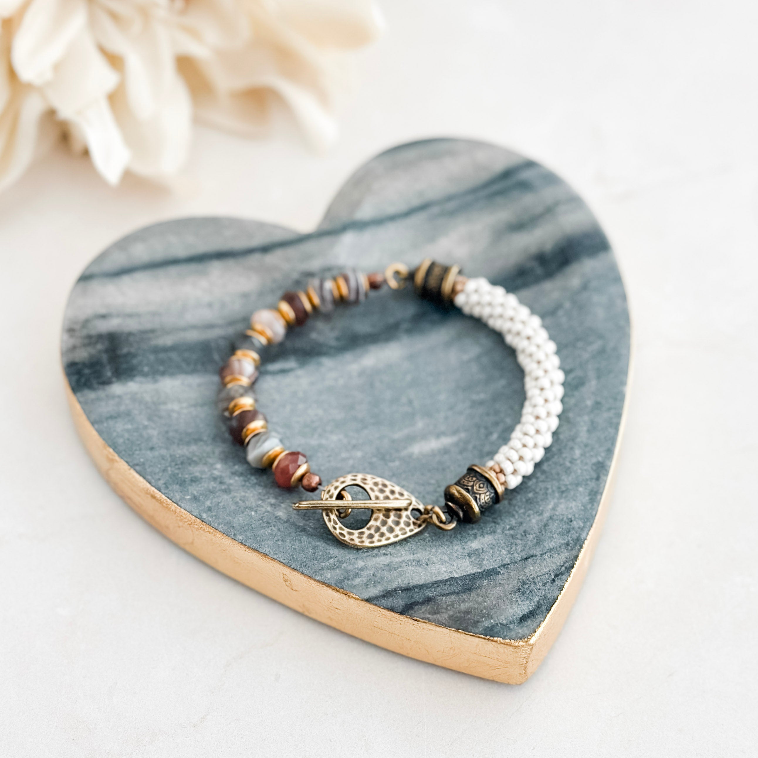 Kumi Botswana Agate Gemstone Bracelet