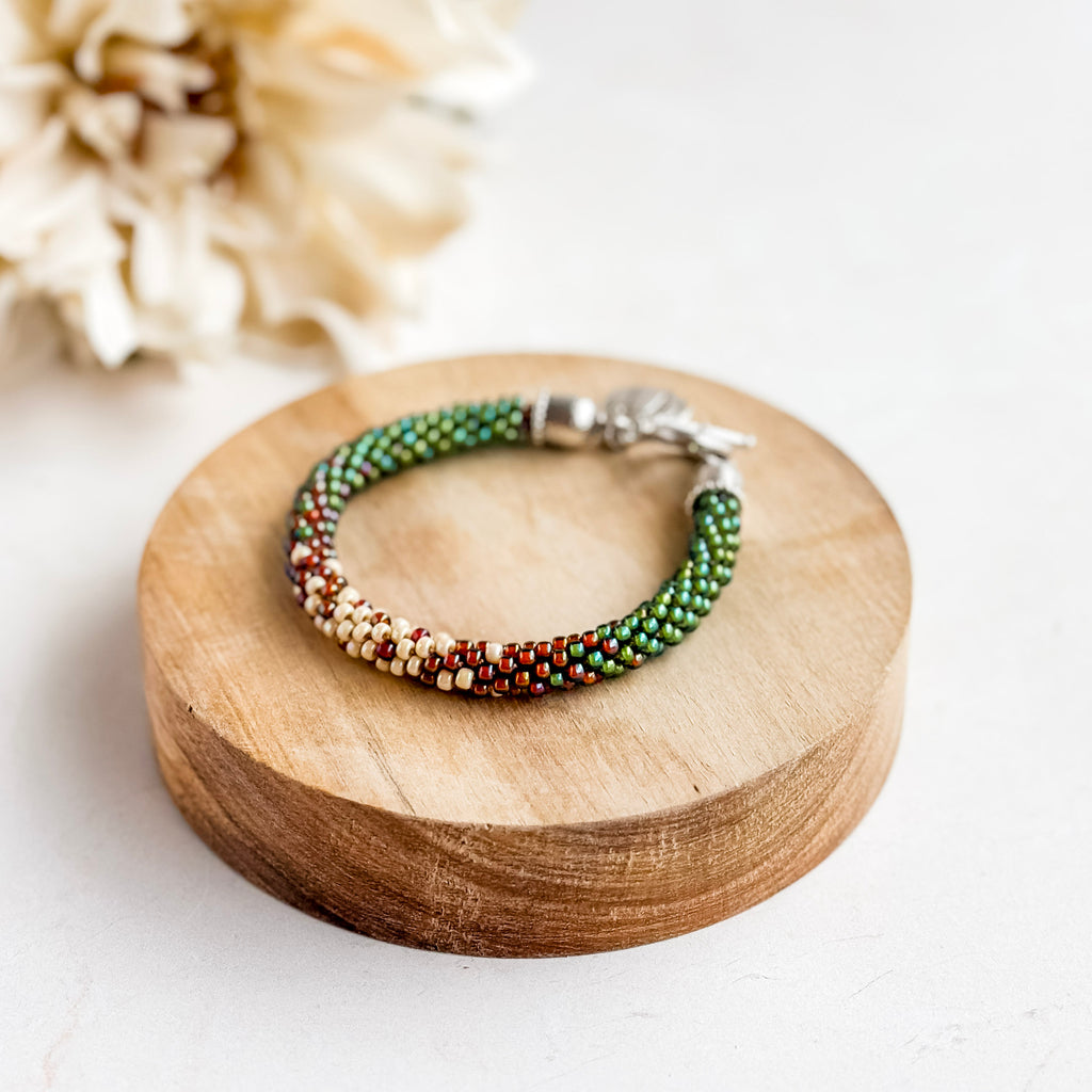 Autumn Ombre Kumihimo Bracelet