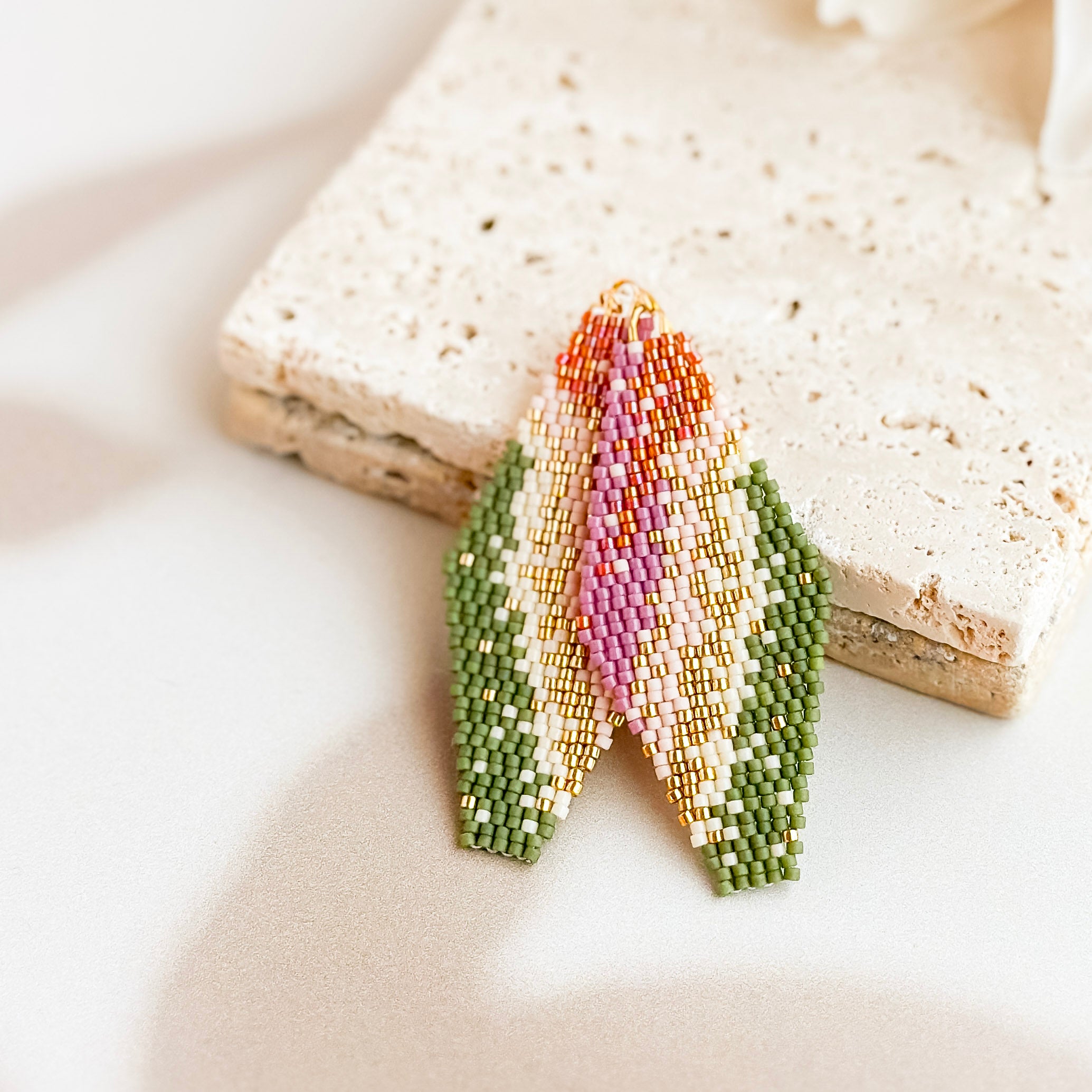 Abstract Autumn Desert Earrings