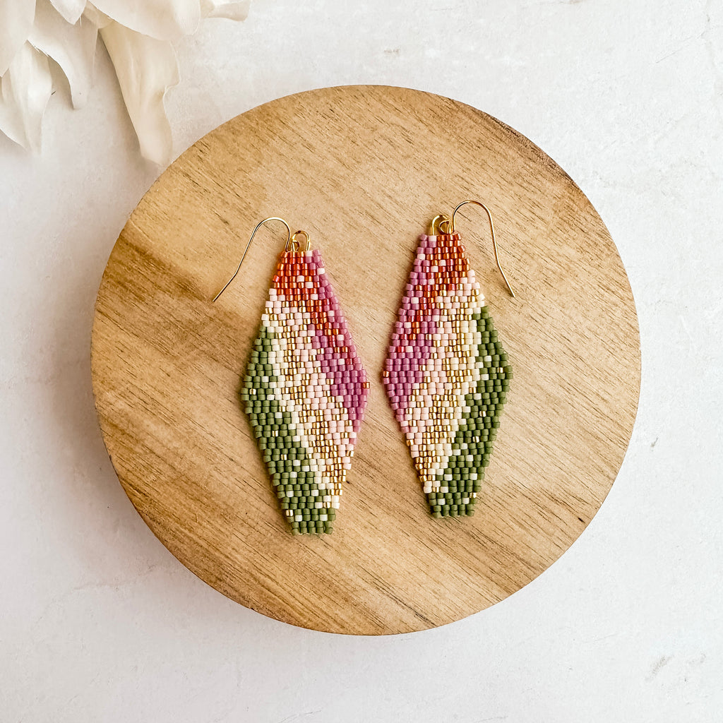 Abstract Autumn Desert Earrings