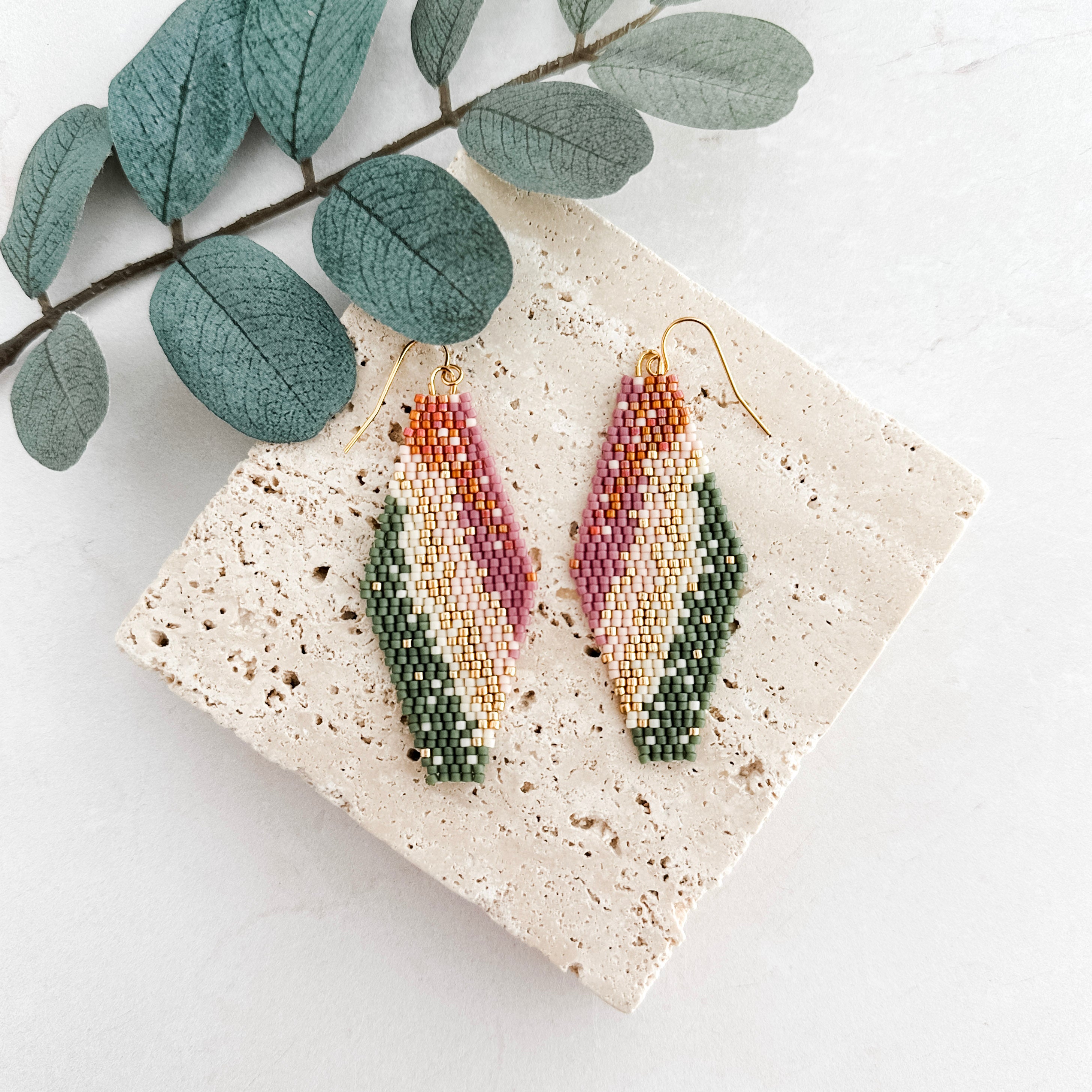 Abstract Autumn Desert Earrings