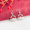 Art Deco Poinsettia Earrings