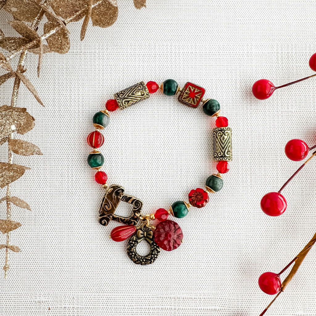 Antique Holiday Charm Bracelet