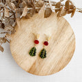 Antique Glass Tree Earrings