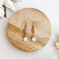 Sunstone Daisy Dangle Earrings